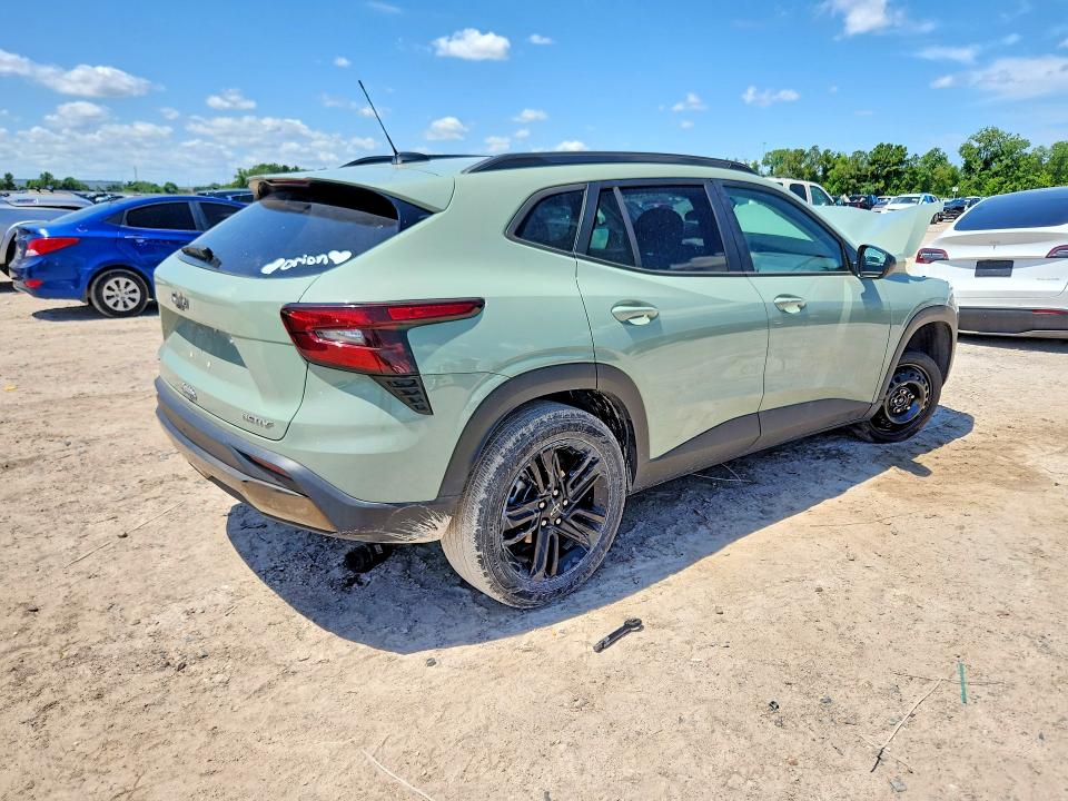 2025 Chevrolet VIN KL77LKEP3SC101104 COPART salvage auction — FRONT END, Tx - Salvage Vehicle Title, sold $175 on 2026-07-21 (photo 3)