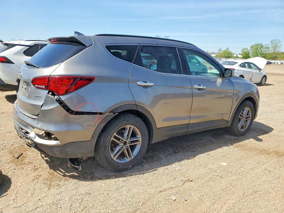 2017 Hyundai VIN 5NMZU3LB8HH002133 COPART salvage auction — REAR END, Il - Salvage Certificate, sold $3,100 on 2026-07-09 (photo 3)