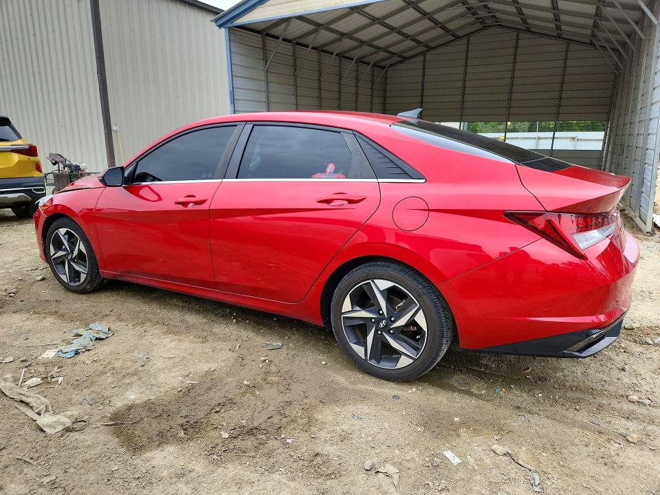 2021 Hyundai Elantra VIN 5NPLN4AG0MH043618 COPART salvage auction — FRONT END, De - Salvage Certificate, sold $3,800 on 2026-07-07 (photo 2)