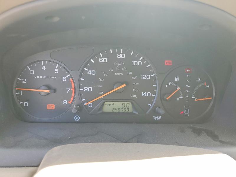 1999 Honda Accord VIN JHMCG6670XC026539 COPART salvage auction — SIDE, CA - SALVAGE CERTIFICATE, sold $225 on 2026-07-14 (photo 9)