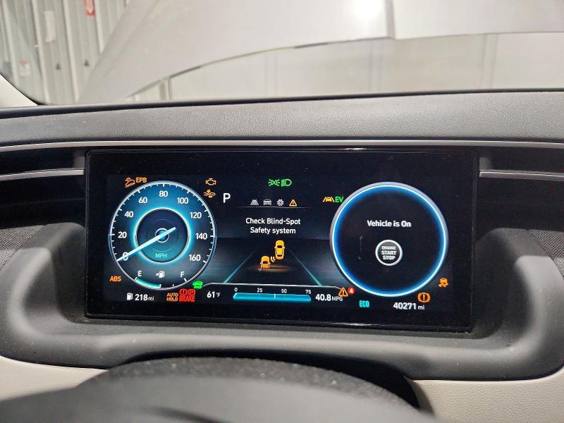 2022 Hyundai Tucson VIN KM8JFCA14NU062007 COPART salvage auction — FRONT END, Ar - Cert Of Title-Salvage, sold $10,400 on 2026-07-09 (photo 9)