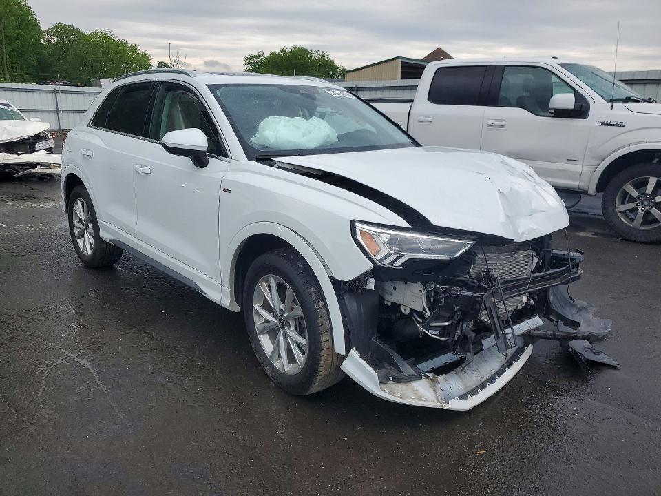2023 Audi Q3 VIN WA1EECF36P1089677 COPART salvage auction — FRONT END, Nj - Cert Of Title-Salvage, sold $6,300 on 2026-07-14 (photo 4)