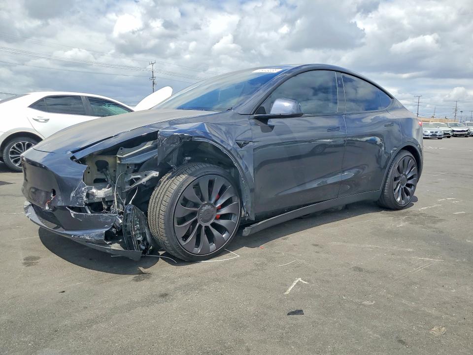 2024 Tesla Model y VIN 7SAYGDEF0RF059294 COPART salvage auction — FRONT END, Ca - Salvage Certificate, sold $12,000 on 2026-07-27 (photo 1)