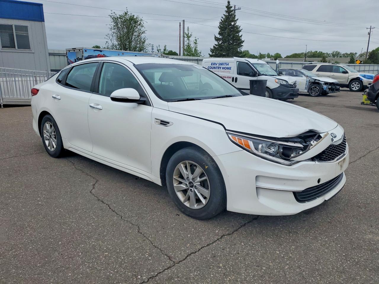 2016 Kia Optima VIN KNAGT4L38G5088275 COPART salvage auction — Front End, MN - CERT OF TITLE-SALVAGE, sold $900 on 2026-07-09 (photo 4)