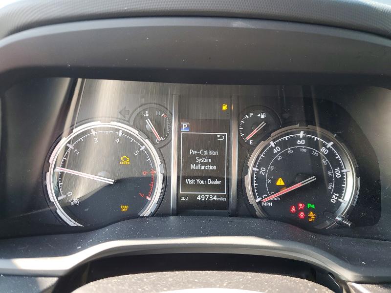2021 Toyota VIN JTEJU5JR7M5870657 COPART salvage auction — FRONT END, IN - CERT OF TITLE-SALVAGE TITLE, sold $100 on 2026-07-28 (photo 9)