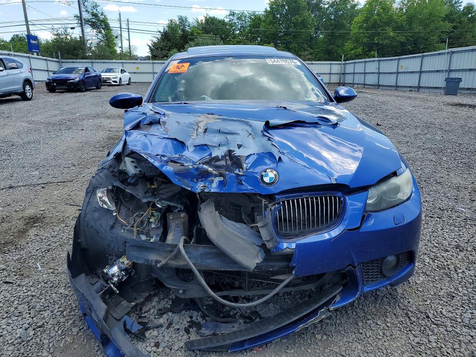 2007 BMW 3er VIN WBAWC33557PC87069 COPART salvage auction — FRONT END, Nj - Cert Of Title-Salvage, sold $350 on 2026-07-17 (photo 5)