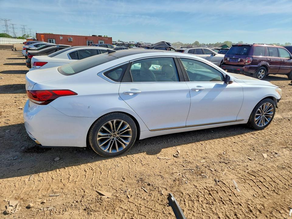2016 Hyundai Genesis VIN KMHGN4JE8GU113324 COPART salvage auction — FRONT END, Il - Salvage Certificate, sold $1,500 on 2026-07-30 (photo 3)