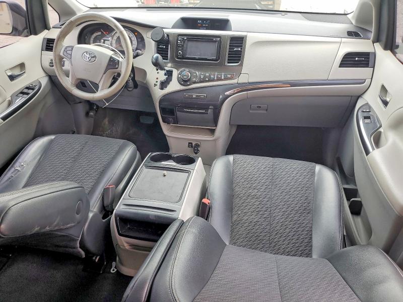 2014 Toyota Sienna VIN 5TDXK3DC8ES460543 COPART salvage auction — FRONT END, Ca - Salvage Certificate, sold $2,600 on 2026-07-02 (photo 8)