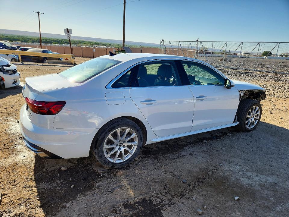 2023 Audi A4 VIN WAUABAF44PN001242 COPART salvage auction — FRONT END, Nm - Cert Of Title-Salvage, sold $8,500 on 2026-07-24 (photo 3)