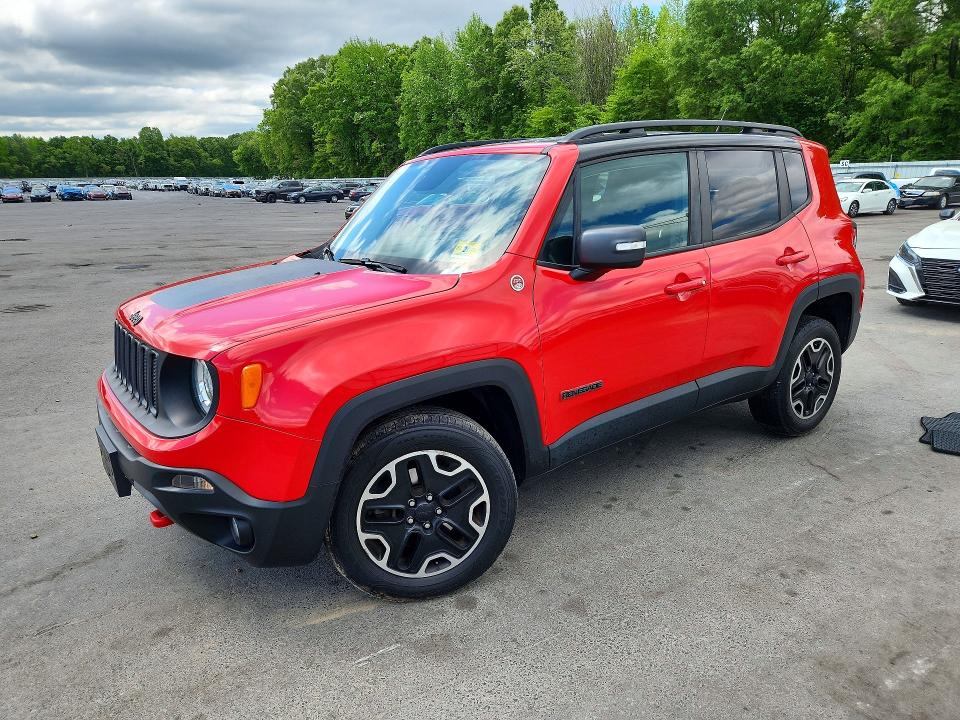 2017 Jeep Renegade VIN ZACCJBCB0HPG41268 COPART salvage auction — FRONT END, Nj - Cert Of Title-Salvage, sold $2,500 on 2026-07-09 (photo 1)