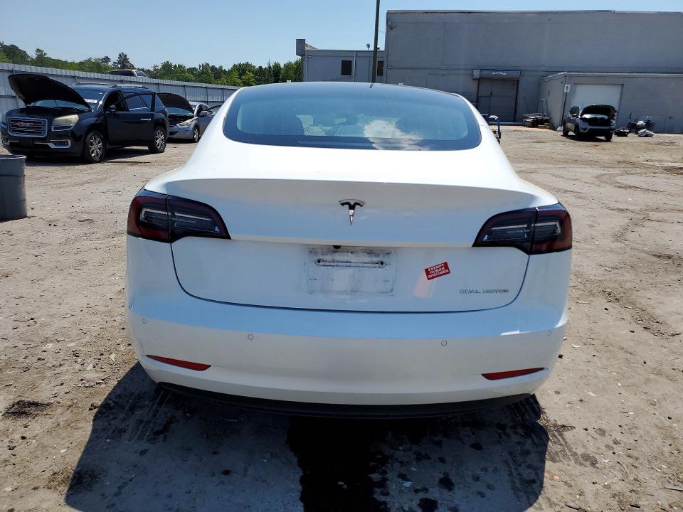 2022 Tesla VIN 5YJ3E1EB5NF250177 COPART salvage auction — FRONT END, Va - Cert Of Title - Salvage, sold $7,900 on 2026-07-08 (photo 6)