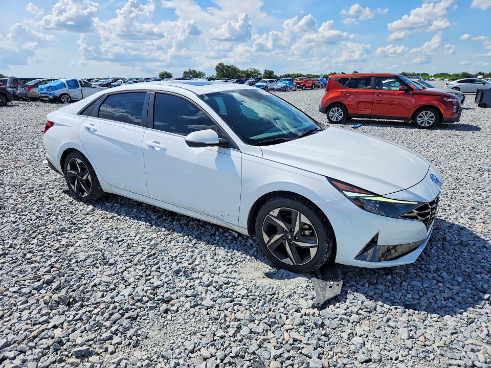 2021 Hyundai Elantra VIN 5NPLN4AG7MH021907 COPART salvage auction — WATER/FLOOD, Fl - Certificate Of Destruction, sold $5,900 on 2026-07-02 (photo 4)