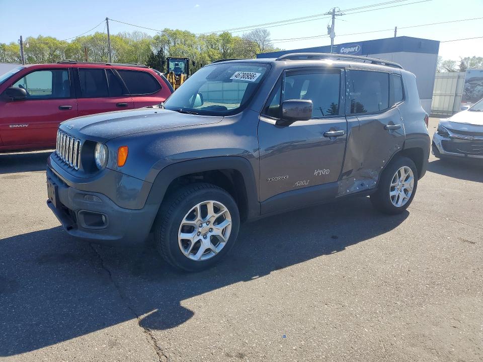 2016 Jeep Renegade VIN ZACCJBBT8GPE38752 COPART salvage auction — SIDE, Mn - Cert Of Title-Prior Salvage, sold $1,600 on 2026-07-09 (photo 1)