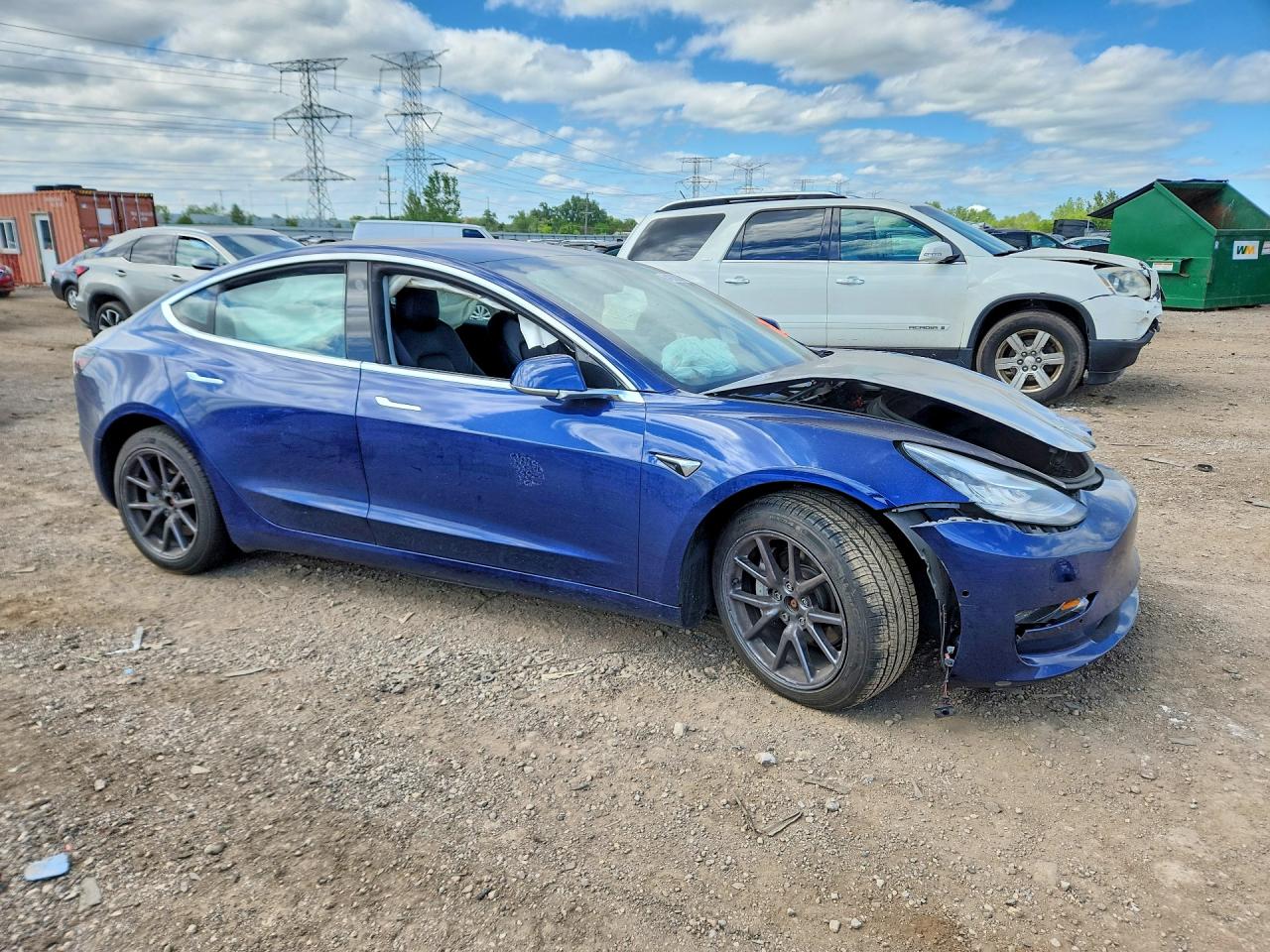 2018 Tesla Model 3 VIN 5YJ3E1EB9JF095191 COPART salvage auction — Front End, IL - SALVAGE CERTIFICATE, sold $2,350 on 2026-06-30 (photo 4)