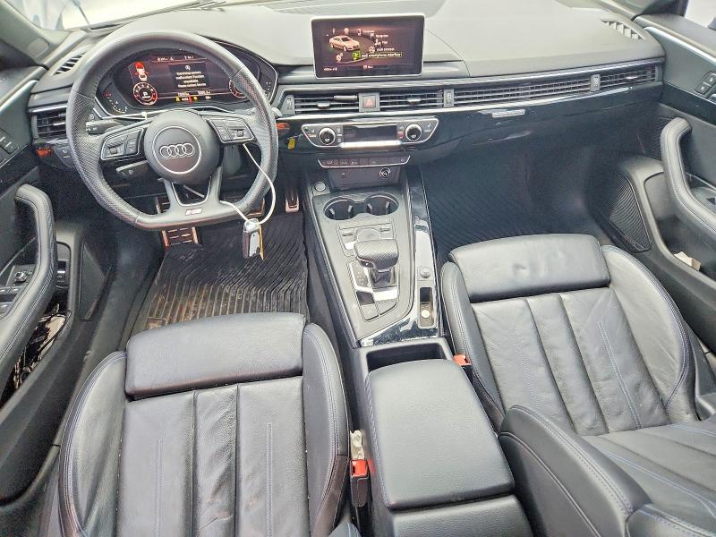 2019 Audi A5 VIN WAUENCF58KA011432 COPART salvage auction — FRONT END, Tx - Salvage Vehicle Title, sold $9,500 on 2026-07-31 (photo 8)
