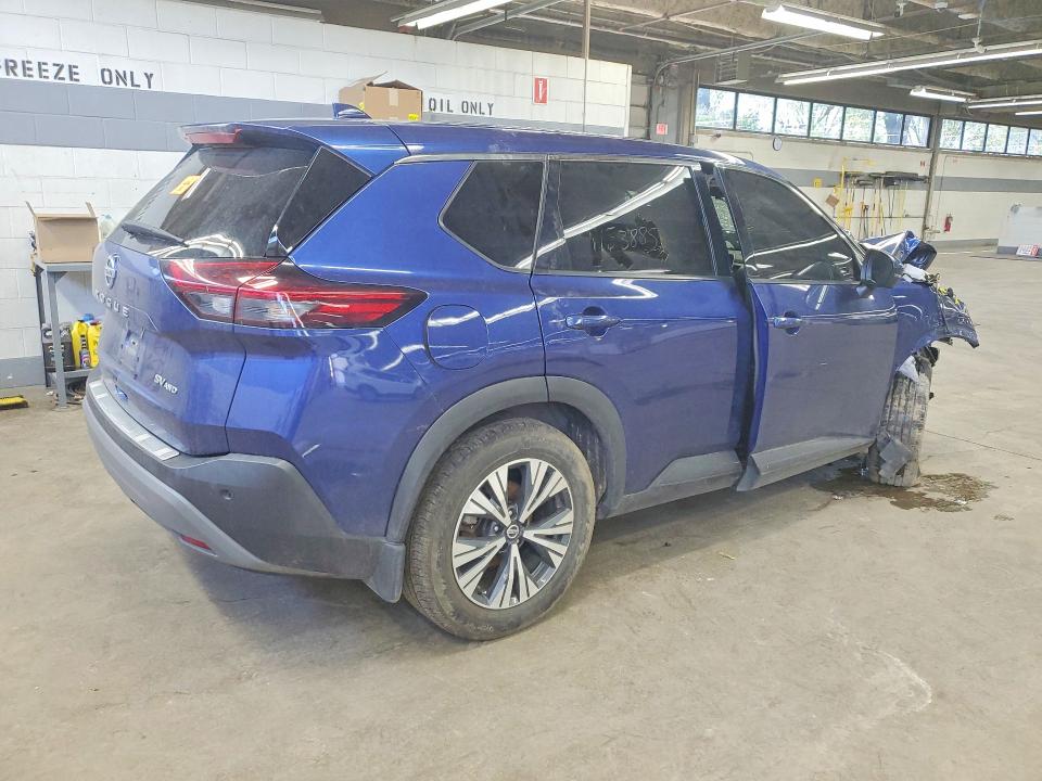 2021 Nissan VIN 5N1AT3BB1MC712853 COPART salvage auction — FRAME DAMAGE, Il - Certificate Of Title, sold $1,400 on 2026-07-02 (photo 3)