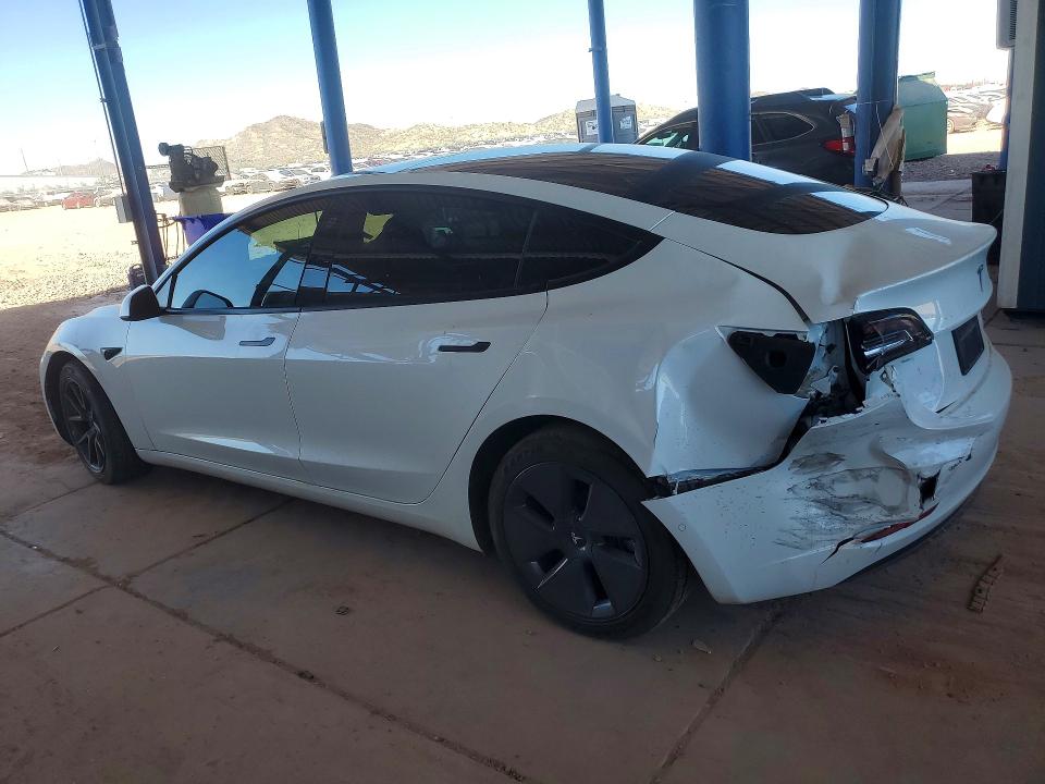 2022 Tesla VIN 5YJ3E1EB0NF160239 COPART salvage auction — REAR END, Az - Cert Of Title - Salvage, sold $6,900 on 2026-07-23 (photo 2)