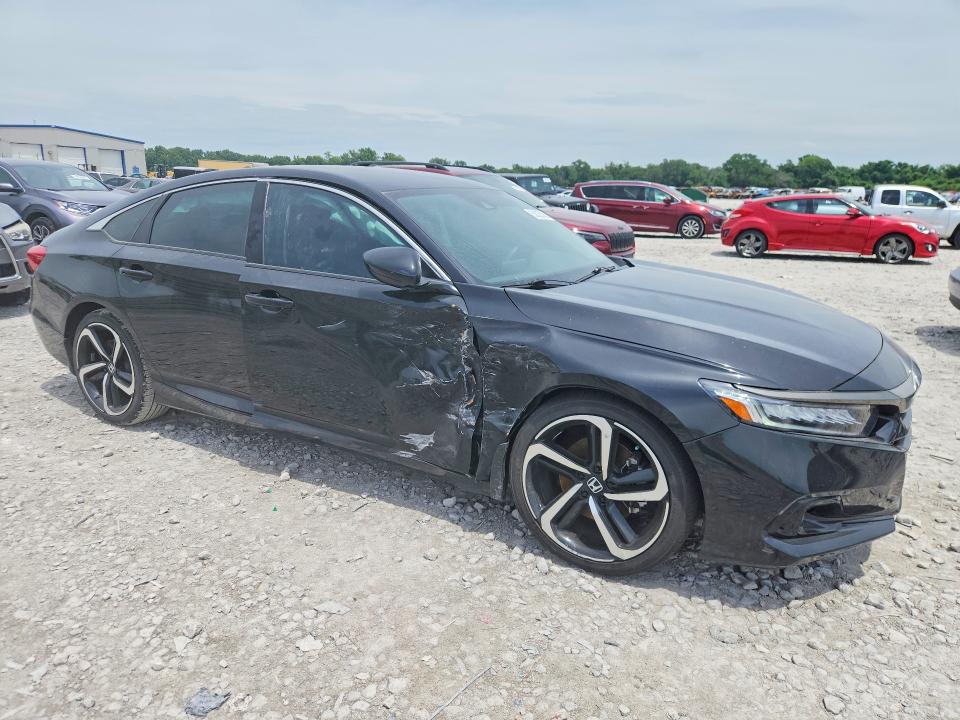 2022 Honda Accord VIN 1HGCV1F46NA054856 COPART salvage auction — SIDE, Il - Salvage Certificate, sold $10,500 on 2026-07-27 (photo 4)