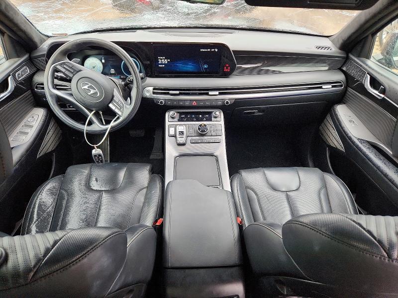 2024 Hyundai Palisade VIN KM8R7DGEXRU713419 COPART salvage auction — HAIL, Mo - Certificate Of Title, sold $18,100 on 2026-07-22 (photo 8)