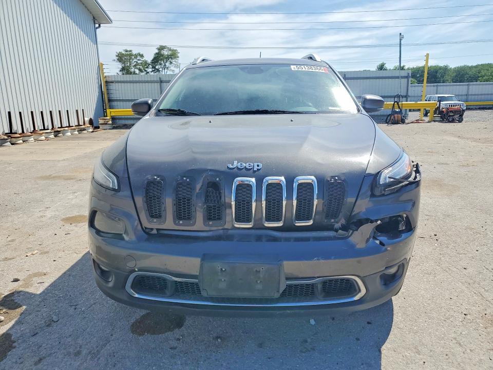 2014 Jeep Cherokee VIN 1C4PJMDB4EW203878 COPART salvage auction — FRONT END, Ia - Cert Of Title-Salvage Title, sold $550 on 2026-07-31 (photo 5)