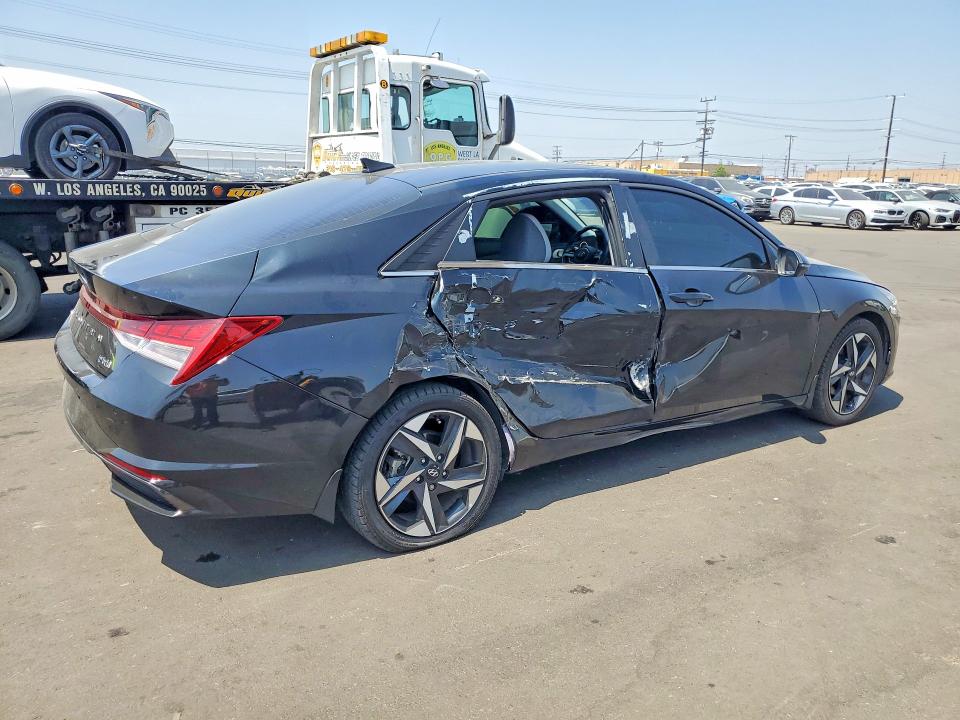 2023 Hyundai Elantra VIN KMHLN4AJ3PU064688 COPART salvage auction — SIDE, CA - SALVAGE CERTIFICATE, sold $400 on 2026-07-27 (photo 3)