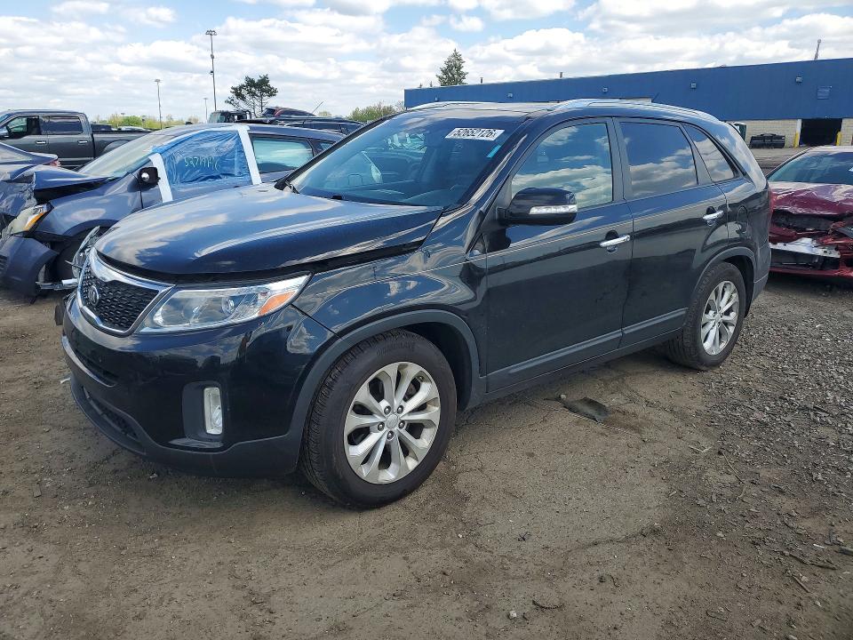 2014 Kia VIN 5XYKU4A75EG475449 COPART salvage auction — FRONT END, Mi - Certificate Of Title, sold $425 on 2026-07-24 (photo 1)