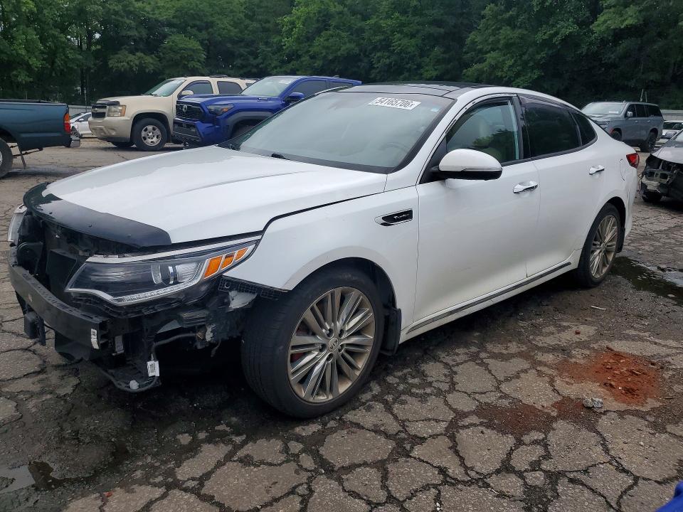 2016 Kia Optima VIN 5XXGV4L22GG095674 COPART salvage auction — FRONT END, GA - CERT OF TITLE-SALVAGE, sold $2,400 on 2026-07-10 (photo 1)