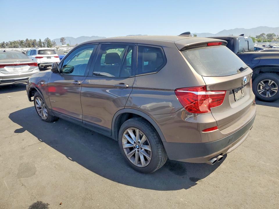 2014 BMW X3 VIN 5UXWX9C58E0D17504 COPART salvage auction — UNDERCARRIAGE, Ca - Salvage Certificate, sold $625 on 2026-07-08 (photo 2)