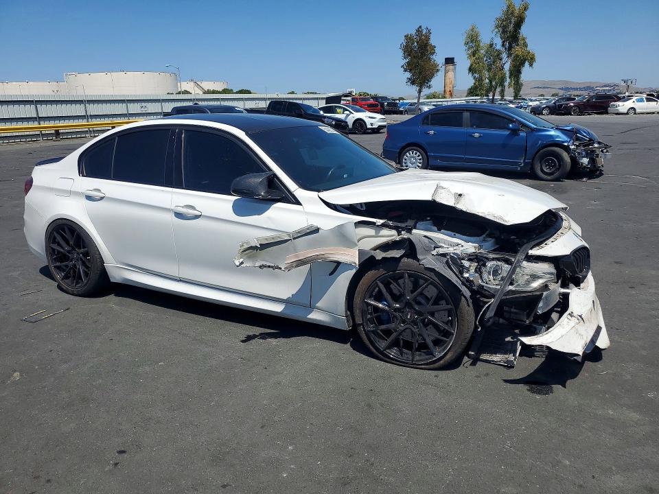 2015 BMW M3 VIN WBS3C9C54FJ276340 COPART salvage auction — FRONT END, Ca - Salvage Certificate, sold $13,100 on 2026-07-27 (photo 4)