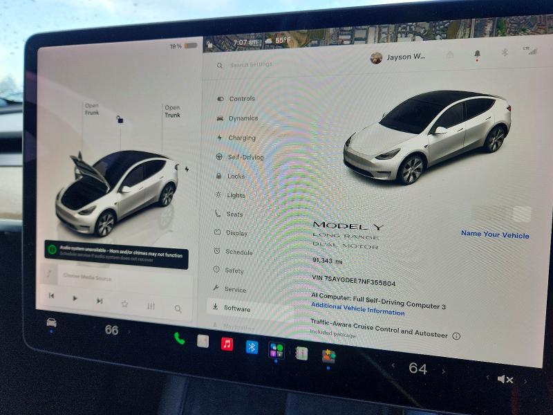2022 Tesla Model y VIN 7SAYGDEE7NF355804 COPART salvage auction — REAR END, Ca - Salvage Certificate, sold $8,800 on 2026-07-28 (photo 9)