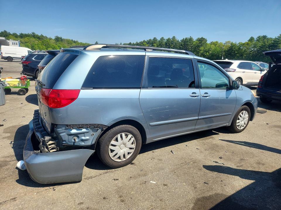 2009 Toyota Sienna VIN 5TDZK23C19S245550 COPART salvage auction — REAR END, Id - Salvage Certificate Of Title, sold $1,800 on 2026-07-14 (photo 3)