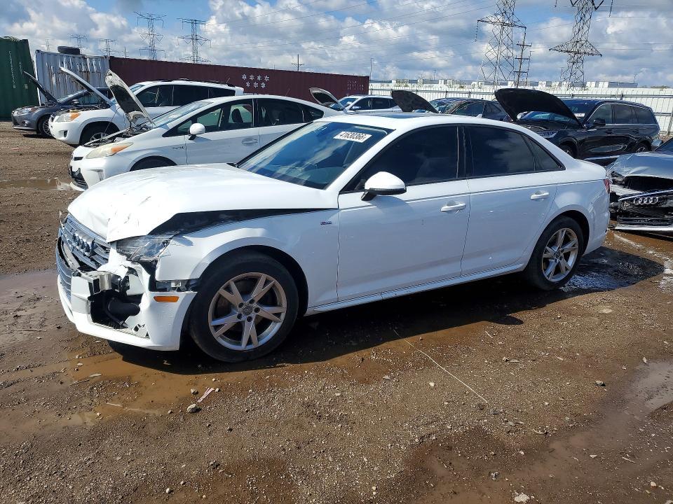 2018 Audi A4 VIN WAUKMAF47JN020065 COPART salvage auction — FRONT END, Il - Salvage Certificate, sold $2,500 on 2026-07-02 (photo 1)