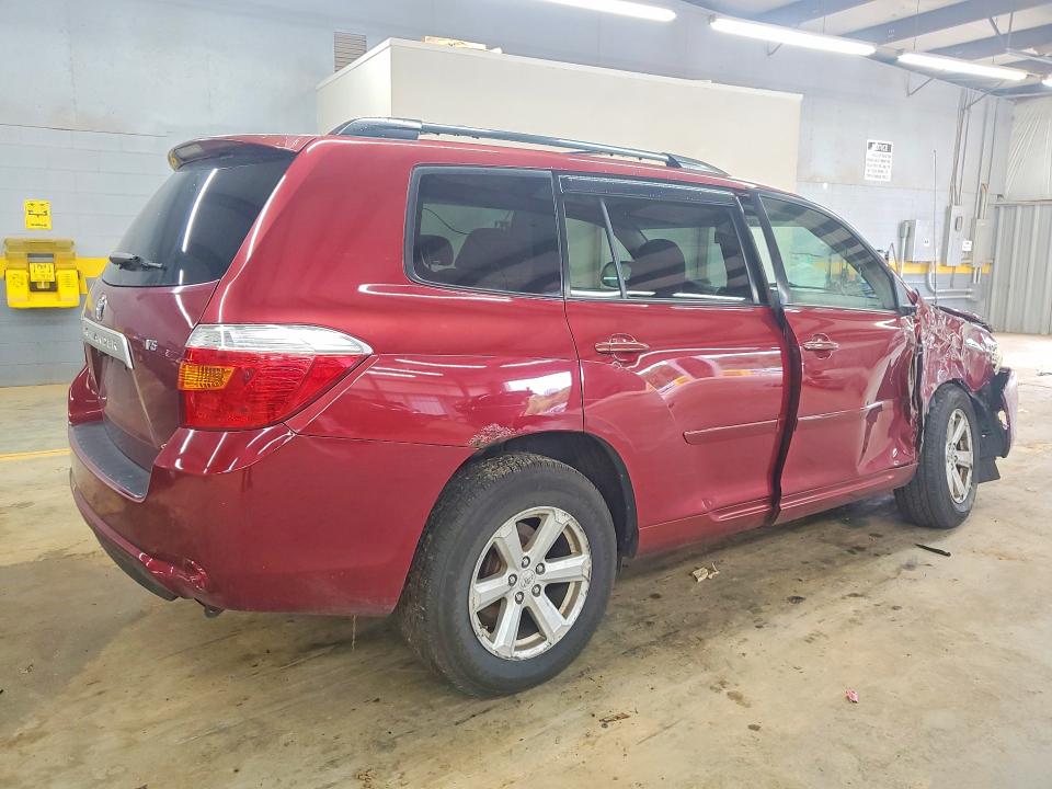 2009 Toyota Highlander VIN JTEES41A792141286 COPART salvage auction — FRONT END, Nc - Salvage Certificate Of Title, sold $1,150 on 2026-07-15 (photo 3)