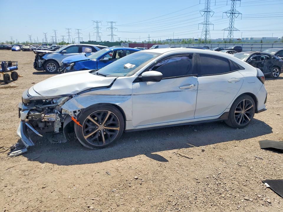 2021 Honda Civic VIN SHHFK7H43MU419180 COPART salvage auction — FRONT END, Il - Salvage Certificate, sold $5,600 on 2026-07-28 (photo 1)