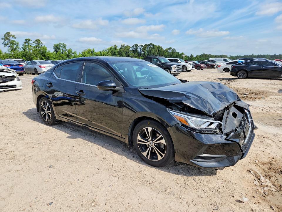 2022 Nissan Sentra VIN 3N1AB8CV2NY247539 COPART salvage auction — FRONT END, TX - SALVAGE VEHICLE TITLE, sold $2,900 on 2026-07-21 (photo 4)