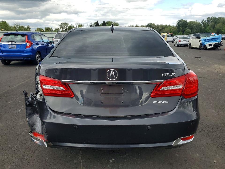 2015 Acura RLX VIN JH4KC1F95FC001601 COPART salvage auction — REAR END, Or - Salvage Title Certificate, sold $4,300 on 2026-07-06 (photo 6)