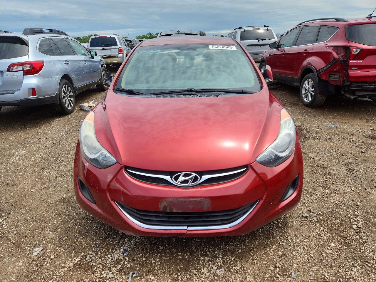 2013 Hyundai Elantra VIN 5NPDH4AE7DH350049 COPART salvage auction — Rear End, IL - SALVAGE CERTIFICATE, sold $625 on 2026-06-30 (photo 5)