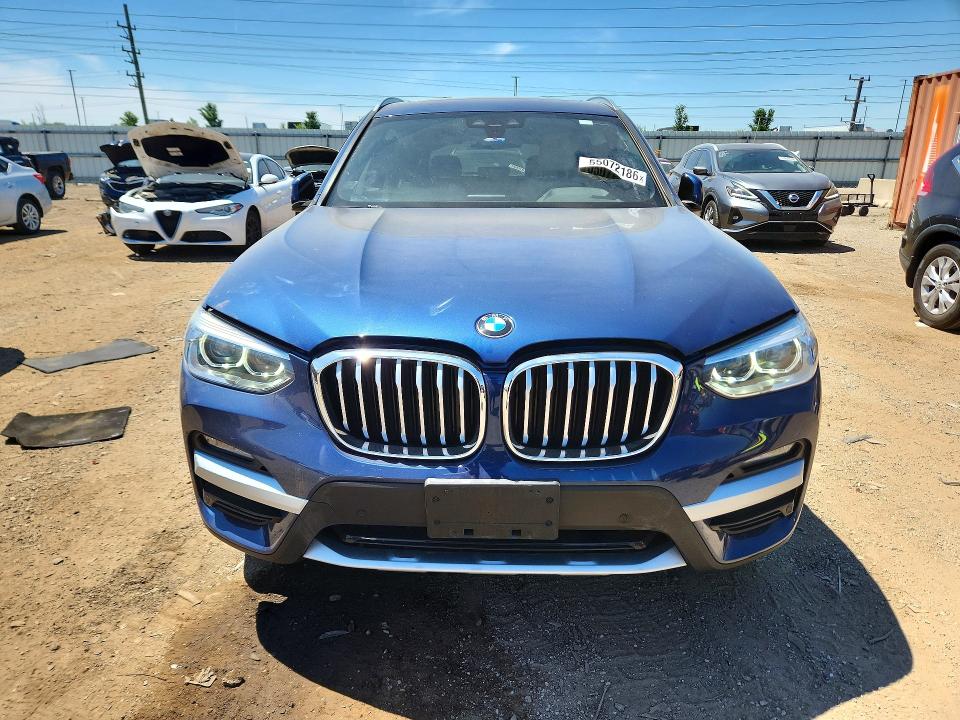 2021 BMW X3 VIN 5UXTY5C02M9E87106 COPART salvage auction — SIDE, Il - Salvage Certificate, sold $11,400 on 2026-07-09 (photo 5)