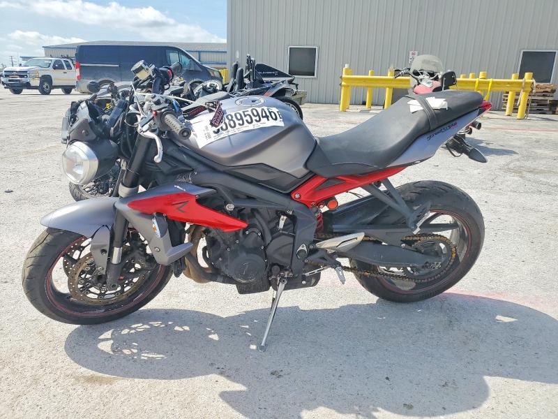 2014 Triumph motorcycle Street VIN SMTL03NE6ET656889 COPART salvage auction — ALL OVER, TX - SALVAGE VEHICLE TITLE, sold $250 on 2026-07-30 (photo 3)