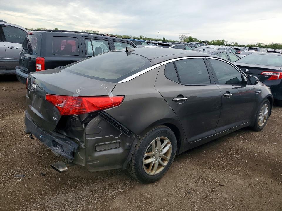 2013 Kia Optima VIN 5XXGM4A76DG188873 COPART salvage auction — REAR END, Wv - Salvage Certificate, sold $800 on 2026-07-09 (photo 3)