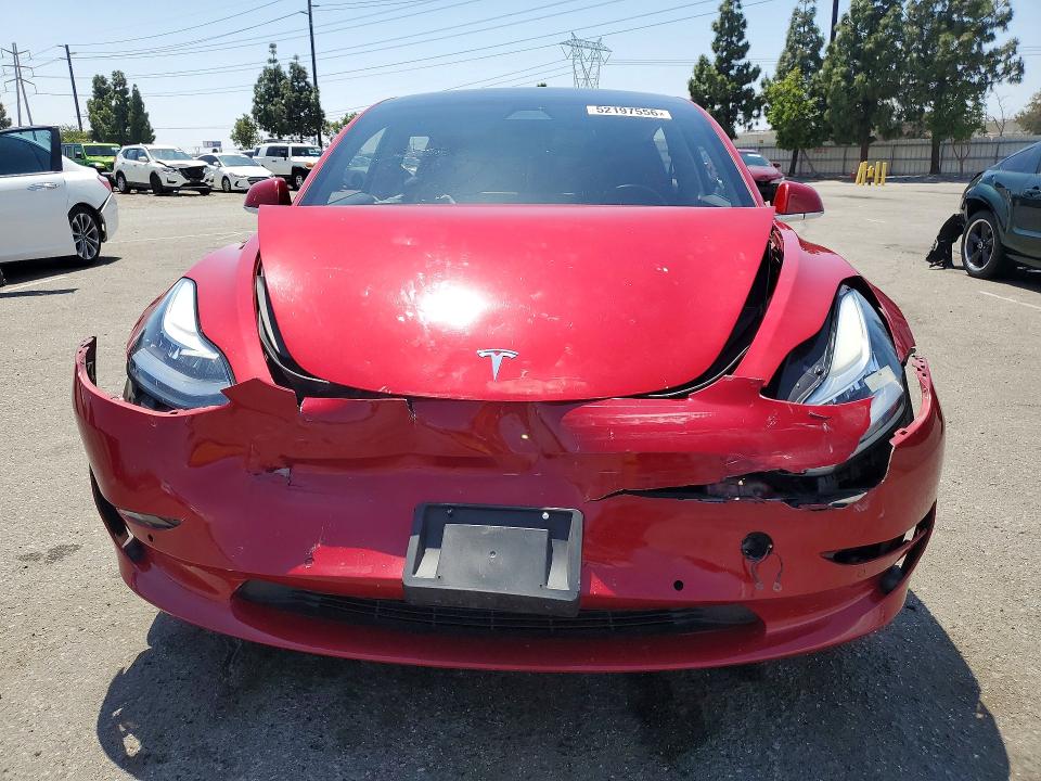 2020 Tesla Model 3 VIN 5YJ3E1EA4LF660697 COPART salvage auction — FRONT END, Salvage Title, sold $150 on 2026-07-21 (photo 5)