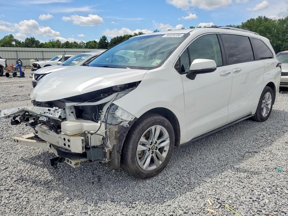 2022 Toyota Sienna VIN 5TDZRKEC8NS074931 COPART salvage auction — FRONT END, Mi - Cert Of Title-Salvage Vehicle, sold $15,700 on 2026-07-06 (photo 1)