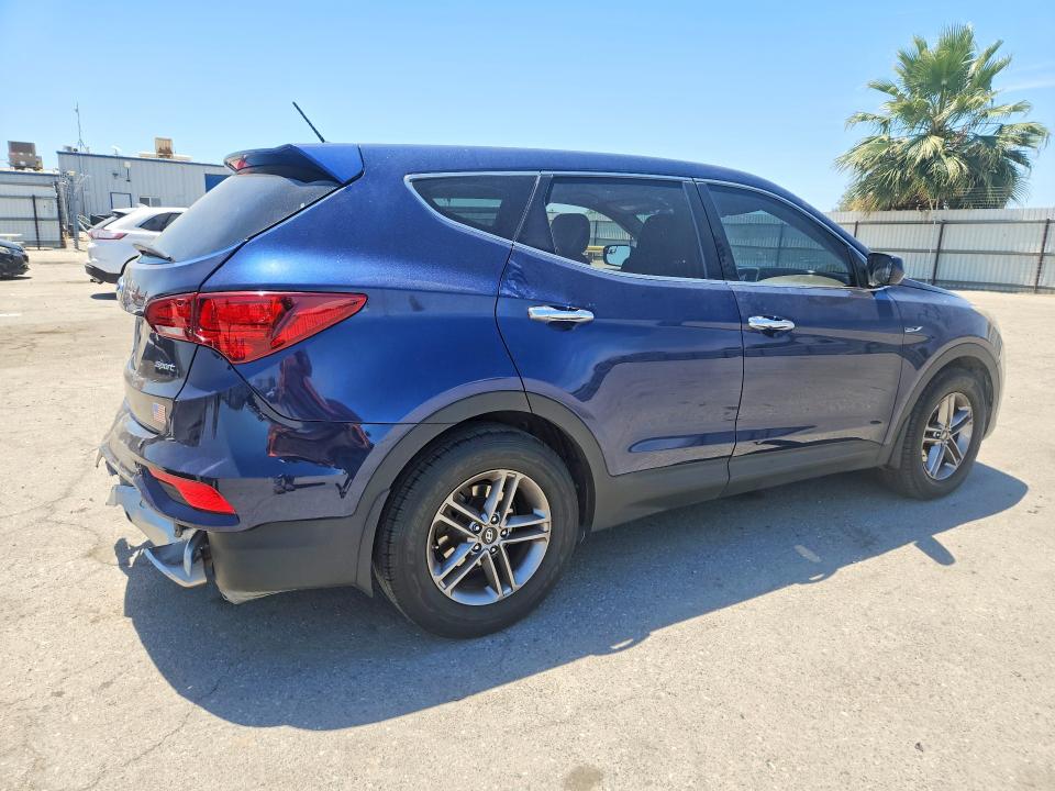 2018 Hyundai Santa fe VIN 5XYZT3LB3JG543092 COPART salvage auction — REAR END, Ca - Salvage Certificate, sold $2,050 on 2026-07-10 (photo 3)