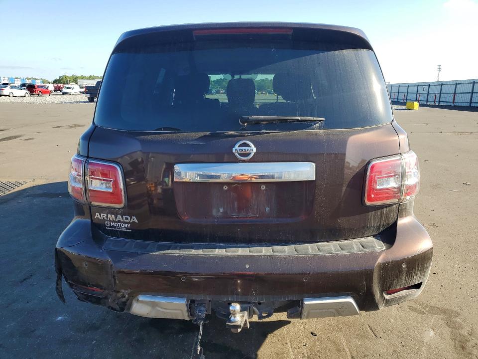 2018 Nissan Armada VIN JN8AY2ND8J9051459 COPART salvage auction — FRONT END, Fl - Cert Of Title Slvg Rebuildable, sold $3,700 on 2026-07-20 (photo 6)