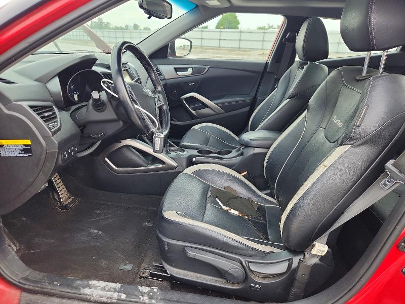 2015 Hyundai Veloster VIN KMHTC6AE2FU239774 COPART salvage auction — HAIL, Il - Salvage Certificate, sold $975 on 2026-07-06 (photo 7)