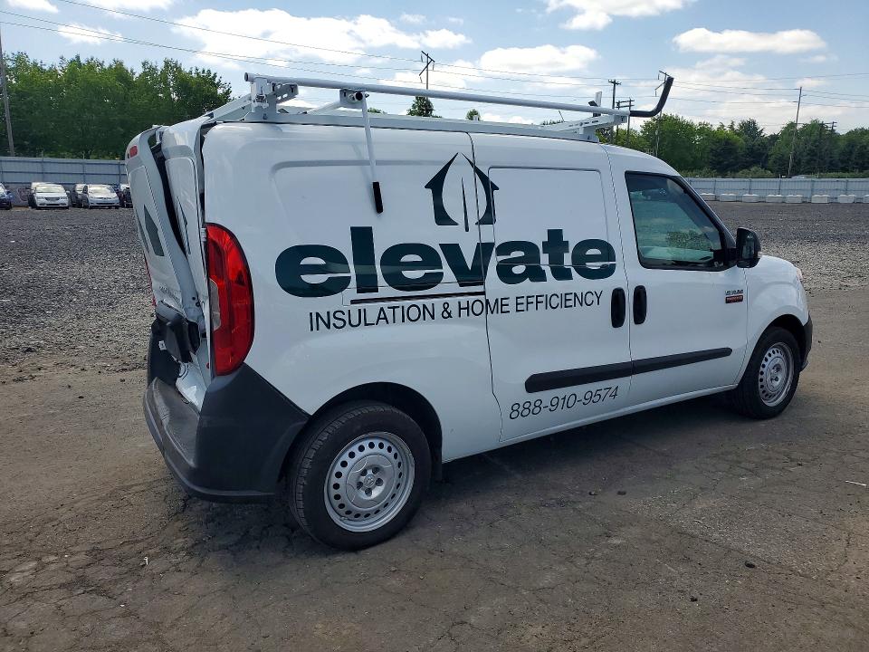 2021 Ram Promaster city VIN ZFBHRFAB6M6U80899 COPART salvage auction — REAR END, Or - Salvage Title Certificate, sold $4,350 on 2026-07-08 (photo 3)