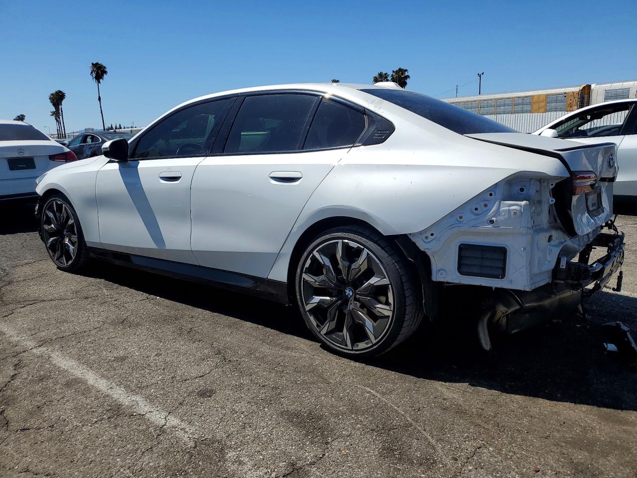 2025 BMW 5 Series VIN WBA43FJ04SCU23298 COPART salvage auction — Rear End, CA - SALVAGE CERTIFICATE, sold $32,500 on 2026-08-14 (photo 2)