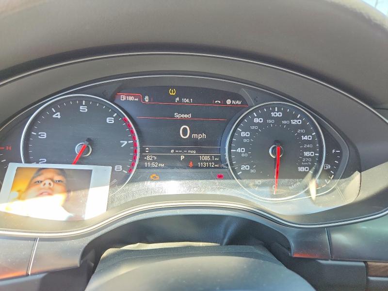 2013 Audi A6 VIN WAUGFAFC3DN005607 COPART salvage auction — SIDE, TX - SALVAGE VEHICLE TITLE, sold $800 on 2026-07-29 (photo 9)