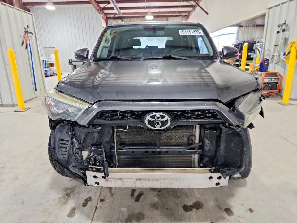 2016 Toyota 4runner VIN JTEZU5JR3G5120051 COPART salvage auction — FRONT END, TX - SALVAGE VEHICLE TITLE (P), sold $8,600 on 2026-07-08 (photo 5)
