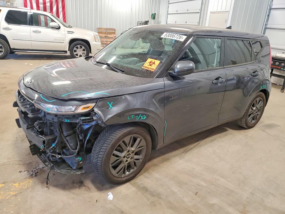 2021 Kia Soul VIN KNDJ33AU7M7755142 COPART salvage auction — FRONT END, Id - Salvage Certificate Of Title, sold $1,750 on 2026-07-16 (photo 1)